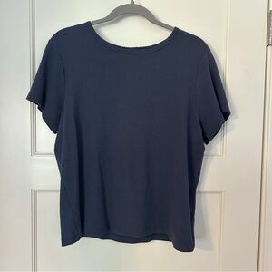 Old Navy Blue Ribbed Tee